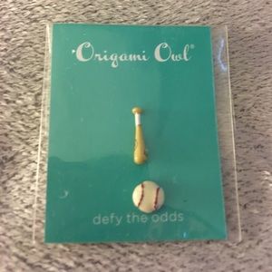 Origami Owl Charms - baseball and bat